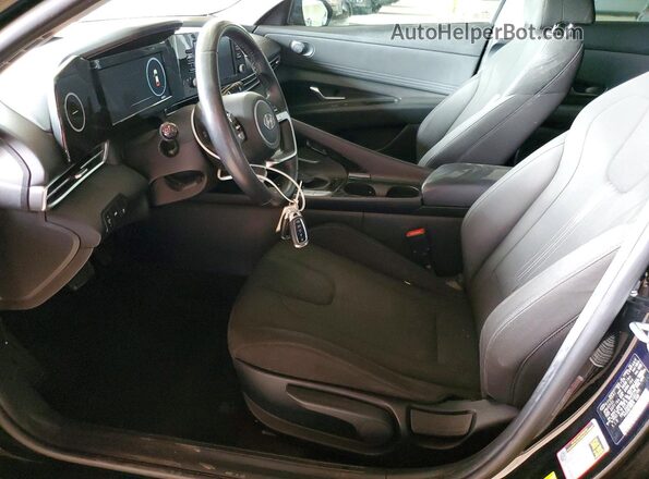 KMHLS4AG8MU183104 2021 HYUNDAI ELANTRA Black Front interior view