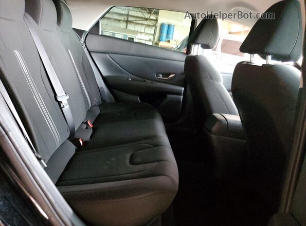 KMHLS4AG8MU183104 2021 HYUNDAI ELANTRA Black Rear seats view