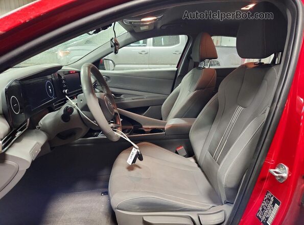 KMHLS4AG9MU211301 2021 HYUNDAI ELANTRA Red Front interior view