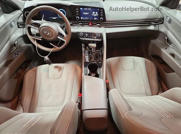 KMHLS4AG9MU211301 2021 HYUNDAI ELANTRA Red Dashboard view