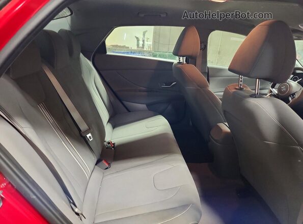 KMHLS4AG9MU211301 2021 HYUNDAI ELANTRA Red Rear seats view