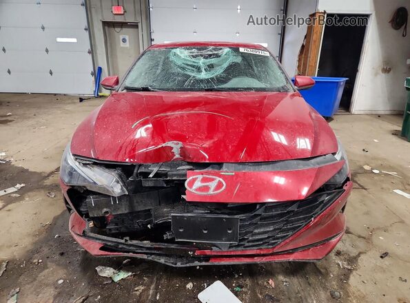KMHLS4AG9MU211301 2021 HYUNDAI ELANTRA Red Front view
