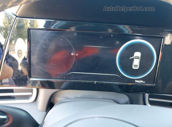 KMHLS4AGXNU347437 2022 HYUNDAI ELANTRA Синий Вид щитка приборов