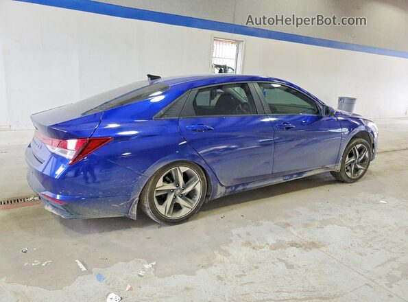 KMHLS4AGXPU506881 2023 HYUNDAI ELANTRA Blue უკანა მარჯვენა