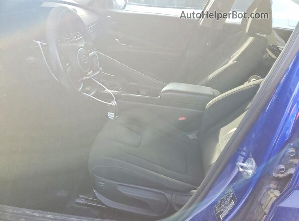 KMHLS4AGXPU506881 2023 HYUNDAI ELANTRA Blue წინა სალონის ხედი