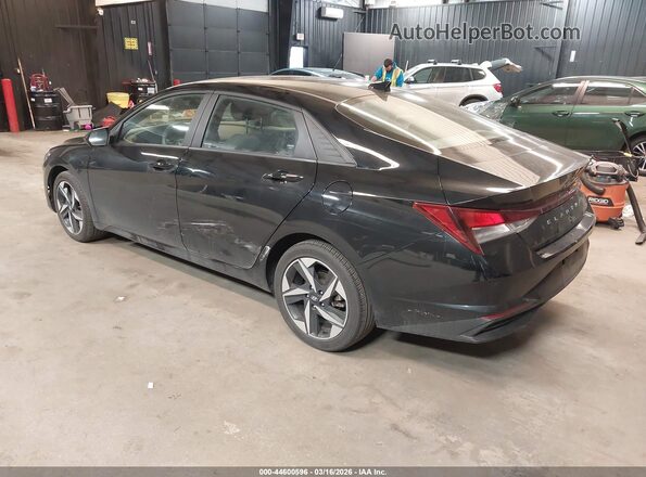 KMHLS4AGXPU556101 2023 HYUNDAI ELANTRA Black Հետևի ձախ