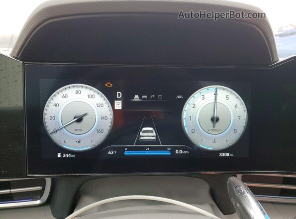 KMHLS4DG1SU036681 2025 HYUNDAI ELANTRA Серый Вид щитка приборов