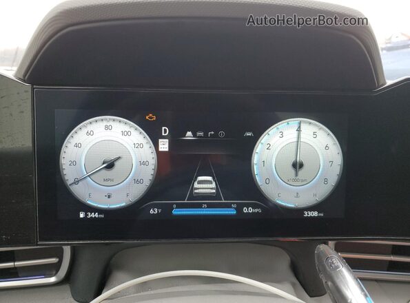 KMHLS4DG1SU036681 2025 HYUNDAI ELANTRA Серый Панорамный вид салона 360°