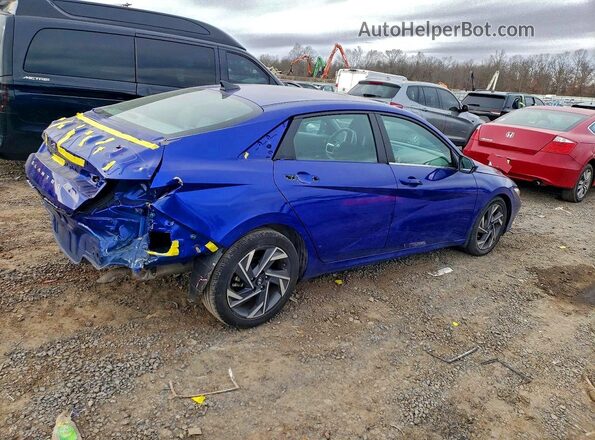 KMHLS4DG1SU878694 2025 HYUNDAI ELANTRA Blue Задня права чверть