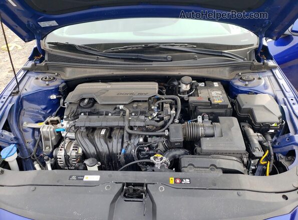 KMHLS4DG1SU878694 2025 HYUNDAI ELANTRA Blue Вид задньої частини салону