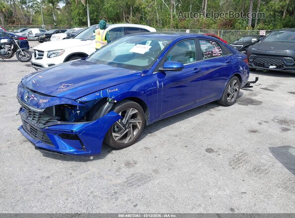 KMHLS4DG2RU815601 2024 HYUNDAI ELANTRA Blue Передня ліва чверть