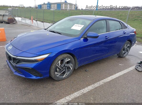 KMHLS4DG3SU038867 2025 HYUNDAI ELANTRA Синий Передняя левая четверть