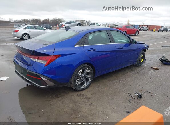 KMHLS4DG3SU038867 2025 HYUNDAI ELANTRA Синий Задняя правая четверть