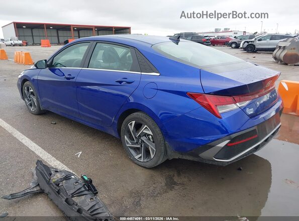 KMHLS4DG3SU038867 2025 HYUNDAI ELANTRA Синий Задняя левая четверть