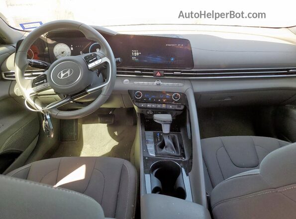KMHLS4DG5RU822221 2024 HYUNDAI ELANTRA Gray Առջևի վահանակի տեսք