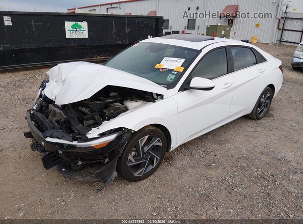 KMHLS4DG7SU007203 2025 HYUNDAI ELANTRA Белый Передняя левая четверть
