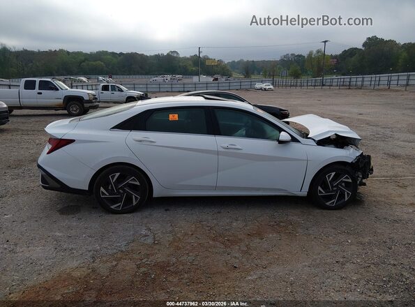 KMHLS4DG7SU007203 2025 HYUNDAI ELANTRA Белый Вид задней части салона