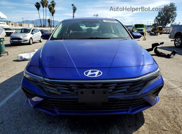 KMHLS4DG8SU908385 2025 HYUNDAI ELANTRA Синий Вид спереди