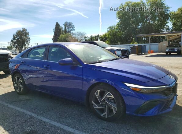 KMHLS4DG8SU908385 2025 HYUNDAI ELANTRA Синий Передняя правая четверть