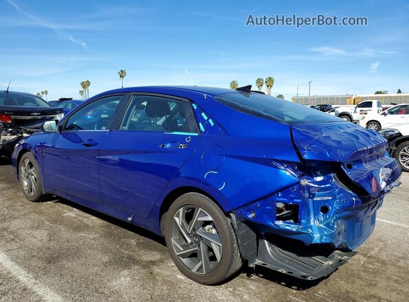 KMHLS4DG8SU908385 2025 HYUNDAI ELANTRA Синий Задняя левая четверть
