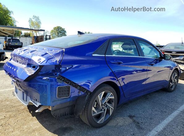 KMHLS4DG8SU908385 2025 HYUNDAI ELANTRA Синий Задняя правая четверть