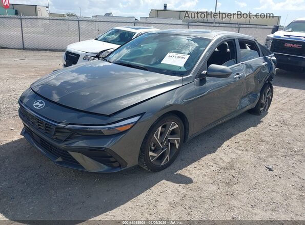 KMHLS4DG8SU943069 2025 HYUNDAI ELANTRA Gray Առջևի ձախ երեք քառորդ տեսարան