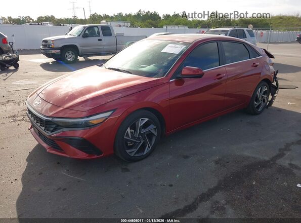 KMHLS4DG9RU709713 2024 HYUNDAI ELANTRA Red Przód lewy