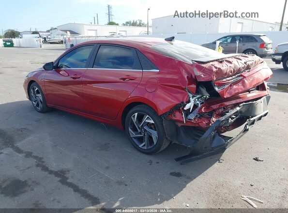 KMHLS4DG9RU709713 2024 HYUNDAI ELANTRA Red Tył lewy