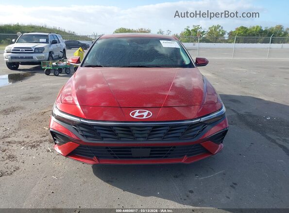 KMHLS4DG9RU709713 2024 HYUNDAI ELANTRA Red Widok zestawu wskaźników