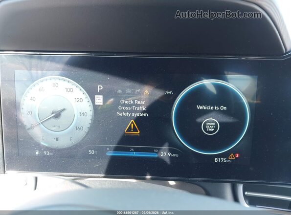 KMHLS4DGXSU031852 2025 HYUNDAI ELANTRA Blue Հետևի նստատեղերի տեսք