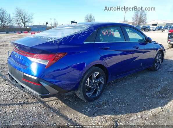 KMHLS4DGXSU031852 2025 HYUNDAI ELANTRA Blue Հետևի աջ
