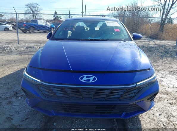 KMHLS4DGXSU031852 2025 HYUNDAI ELANTRA Blue Սարքավորումների վահանակի տեսք
