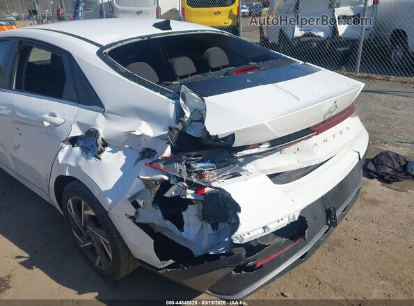 KMHLS4DGXSU070490 2025 HYUNDAI ELANTRA Белый Вид спереди