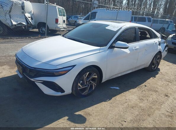 KMHLS4DGXSU070490 2025 HYUNDAI ELANTRA Белый Передняя левая четверть