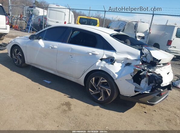 KMHLS4DGXSU070490 2025 HYUNDAI ELANTRA Белый Задняя левая четверть