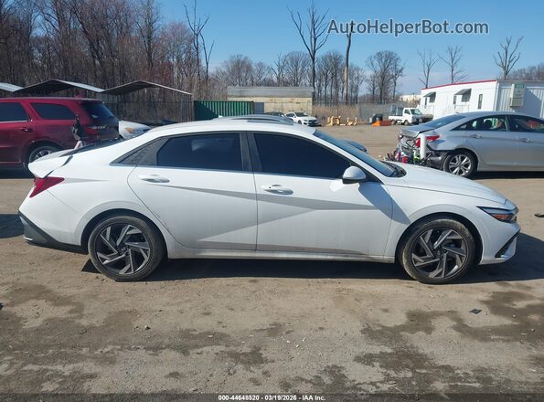 KMHLS4DGXSU070490 2025 HYUNDAI ELANTRA Белый Вид задней части салона