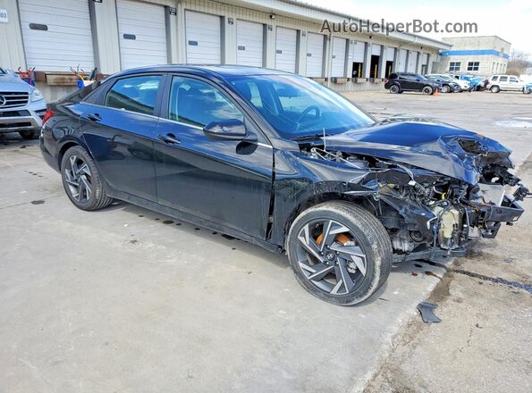 KMHLS4DGXSU907335 2025 HYUNDAI ELANTRA Black Передня права чверть