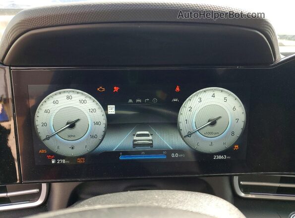 KMHLS4DGXSU907335 2025 HYUNDAI ELANTRA Black Вид щитка приладів