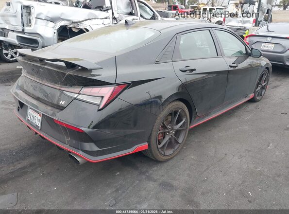 KMHLW4DK2SU033720 2025 HYUNDAI ELANTRA N Black უკანა მარჯვენა