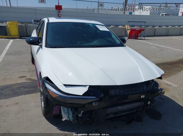 KMHLW4DK7SU024348 2025 HYUNDAI ELANTRA N White 