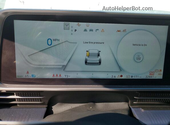 KMHM34AA2PA049255 2023 HYUNDAI IONIQ White Instrument cluster view