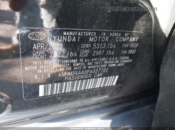 KMHM34AA3PA037731 2023 HYUNDAI IONIQ 6 Черный Вид подкапотного пространства