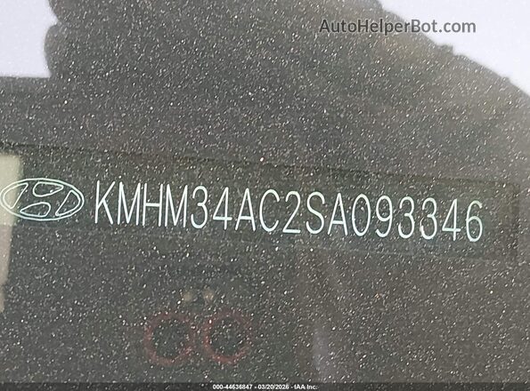 KMHM34AC2SA093346 2025 HYUNDAI IONIQ 6 White Շարժիչի բաժամունքի տեսք