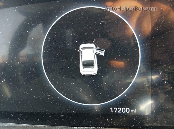 KMHM34AC2SA093346 2025 HYUNDAI IONIQ 6 White Հետևի նստատեղերի տեսք