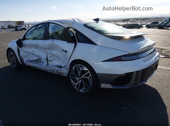 KMHM34AC2SA093346 2025 HYUNDAI IONIQ 6 White Հետևի ձախ
