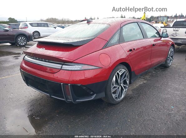 KMHM34AC6RA080271 2024 HYUNDAI IONIQ 6 Red Tył prawy