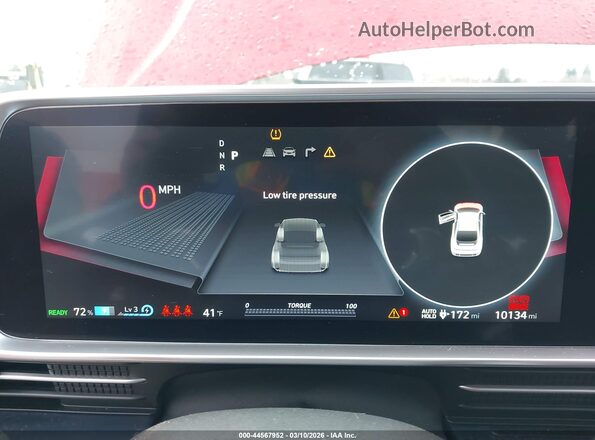 KMHM34AC6RA080271 2024 HYUNDAI IONIQ 6 Red Widok tylnych siedzeń