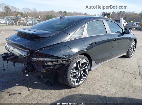 KMHM34AC9PA037332 2023 HYUNDAI IONIQ 6 Черный Задняя правая четверть