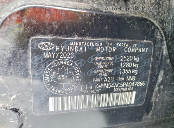 KMHM54AC5PA047866 2023 HYUNDAI IONIQ Black 