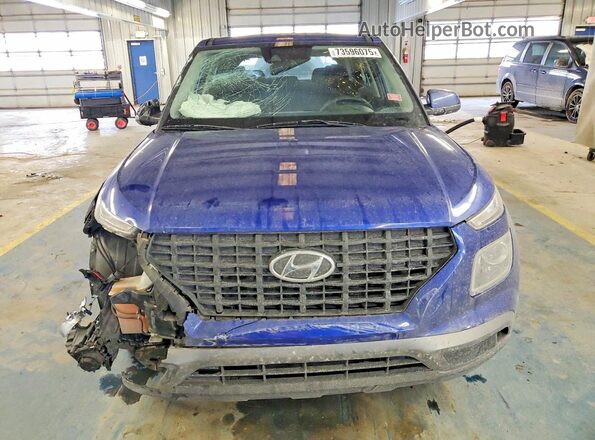 KMHRB8A30MU065286 2021 HYUNDAI VENUE Blue Front view